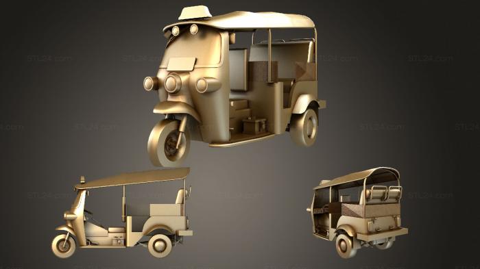 Vehicles (Tuk Tuk, CARS_3789) 3D models for cnc